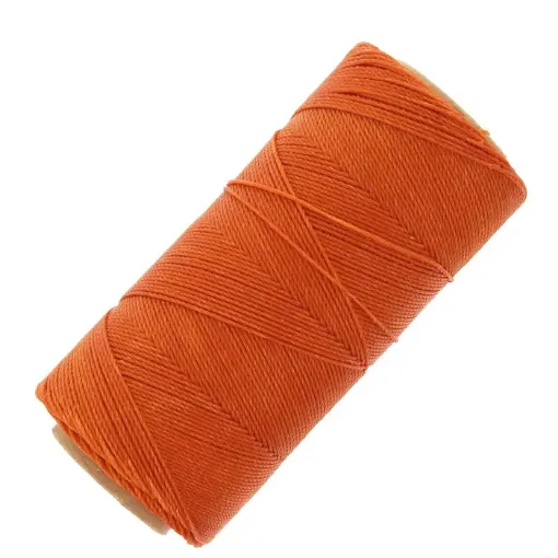 hilo polyester cordon encerado fino linhasita 100grs 150mts color salmon 30 0