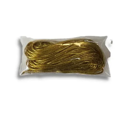 hilo metalizado 1 5mm color oro dorado fraccionado por 10 mts 0
