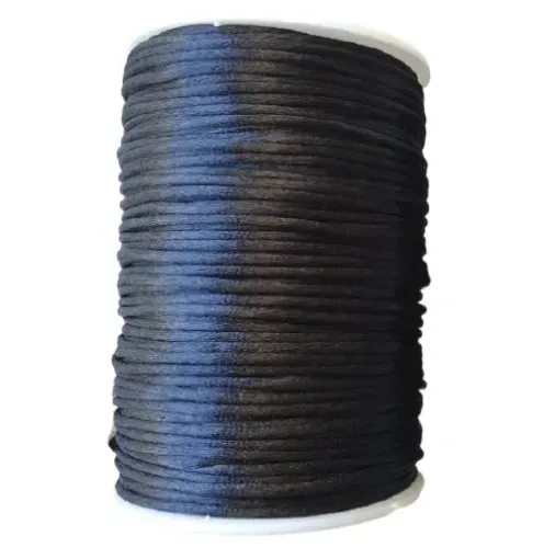 cordon seda cola raton 2mms carretel 100yds 91mts color negro 0