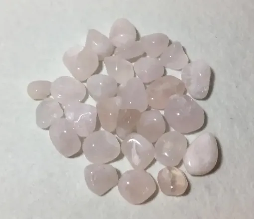 piedras semi preciosas cuarzo rosa rolado piedras 1 5 2 5cms paquete 100grs 0