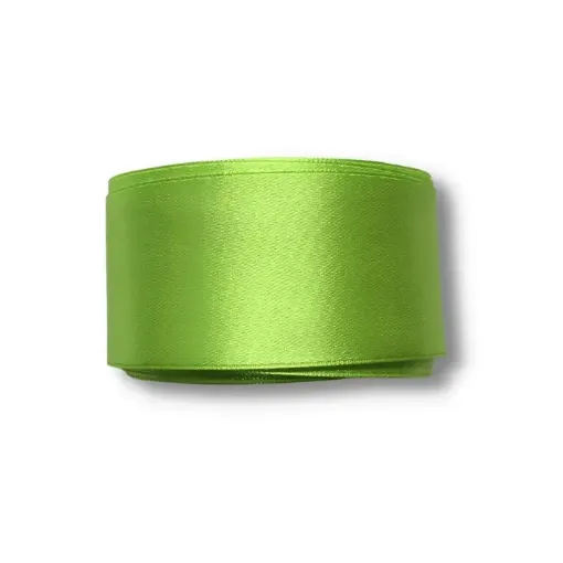 cinta raso doble faz satinada no 9 40mms por 10mts color 8290 verde manzana 0