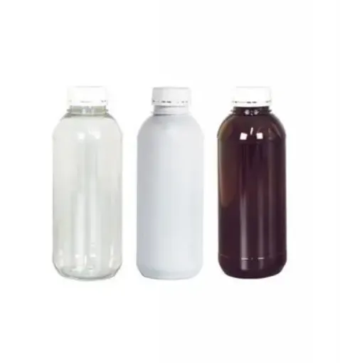 envase frasco pet cristal 200ml tapa rosca alcoa seguridad liner blanca 0