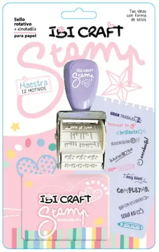 sello rotativo 12 1 stamp ibi craft 12 motivos serie maestra incluye almohadilla 0