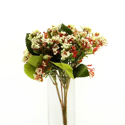 ramo flores artificiales ilusion espuma 30cms color beige 0