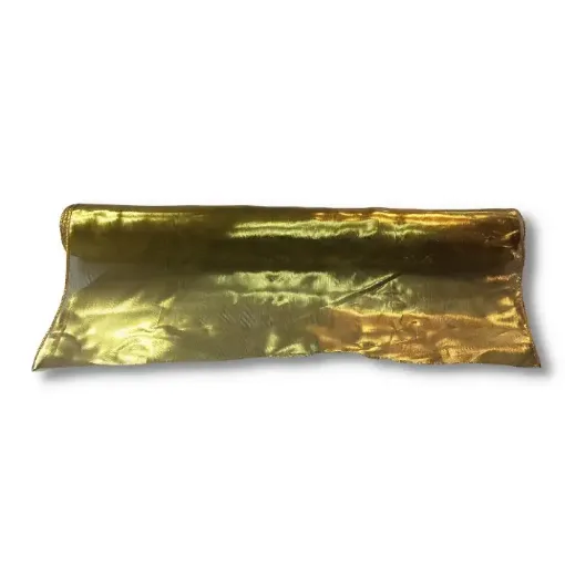 malla metalizada dekoreflex star 40cms ancho color oro rollo 3mts 0