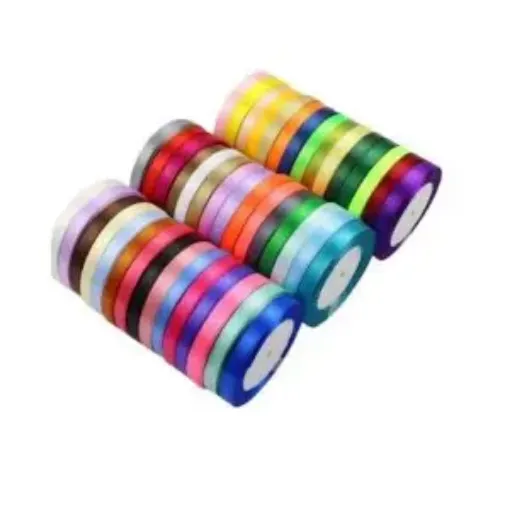 cinta raso doble faz satinada no 1 6mm por 5mts variedad colores 0