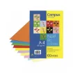 papel colores campus 80grs medida a4 paquete 100 hojas 10 colores diferentes 0