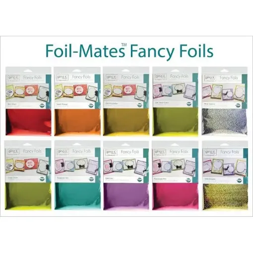 fancy foils gina k design 15x20cms variedad colores 0