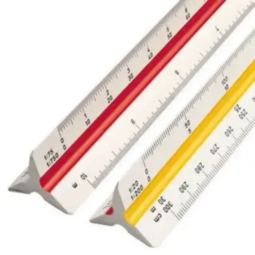 escalimetro profesional regla triangular 30cms 6 escalas beifa 0
