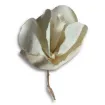 flor artificial artesanal 30cms modelo magnolia lienzo f011 0