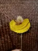 flor artificial artesanal 30cms modelo marimonia arpillera amarilla f007 1