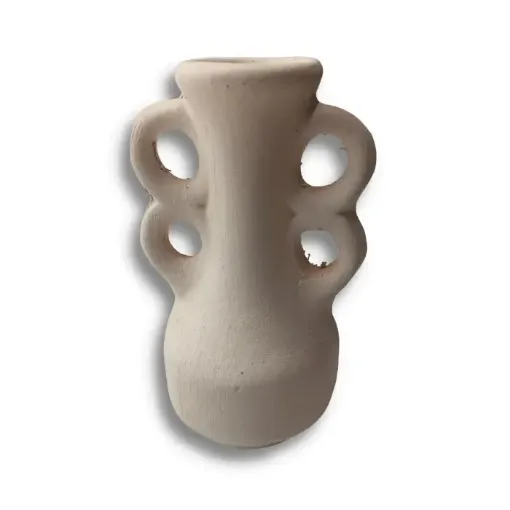 cacharro ceramica modelo jarra 4 asas 6 5x11cms nro 208 0