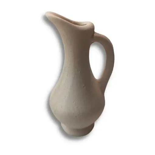 cacharro ceramica modelo jarra asa 6x10 5cms nro 214 0