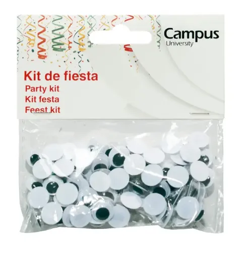 ojitos plasticos moviles 10mms blancos campus por 100 unidades 0