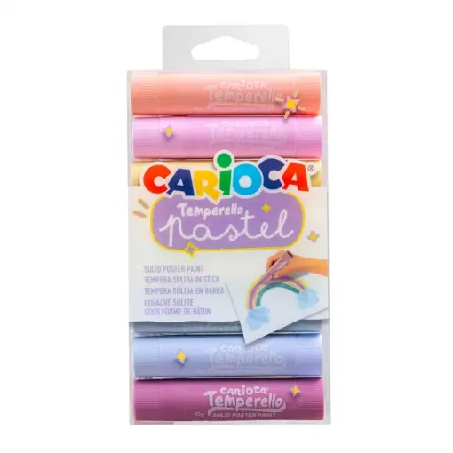 temperas carioca para tela temperello pastel set 8 colores 0