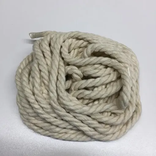 cordon trenzado para macrame 4mms bead yarn fraccionado 5mts color blanco hueso 0