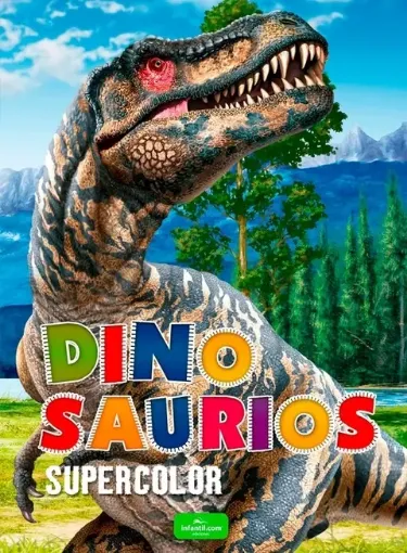 libro infantil para colorear supercolor titulo dinosaurios 19 5x27cms editorial infantil 96 paginas 0