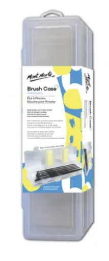 estuche plastico para guardar pinceles brush case discovery montmarte 35x9cms 0