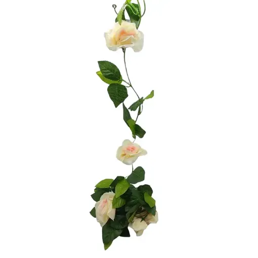 guia rosas hojas verde 200cms largo precio por unidad color beige 0