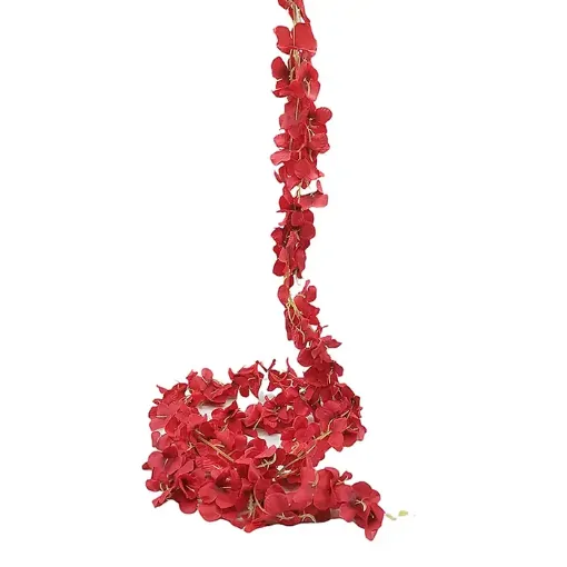 guia flores hortensia 200cms largo precio por unidad color rojo 0