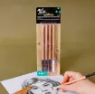 set 4 tonos tierra lapices carbonilla carboncillo charcoal pencil signature mont marte 2