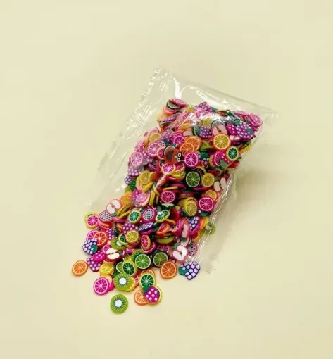 apliques para resina inclusiones encapsulado fimo forma frutas bolsa colores surtidos rb 12501 0