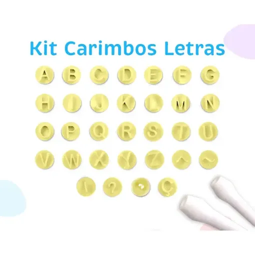 juego 32 marcadores plastico mini 1cm mango blue star carimbos modelo alfabeto letras rosa 0