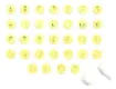 juego 32 marcadores plastico mini 1cm mango blue star carimbos modelo alfabeto letras rosa 1