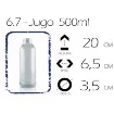 botella vidrio jugo 500ml 6 5x20cms sin tapa 1