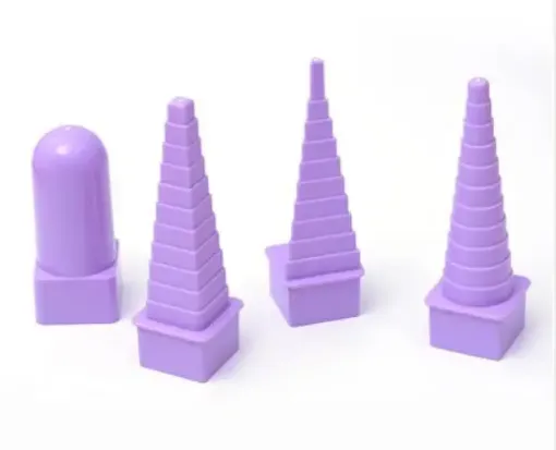 set 4 moldes torres plastico para plegado papel filigranas quilling origami 0