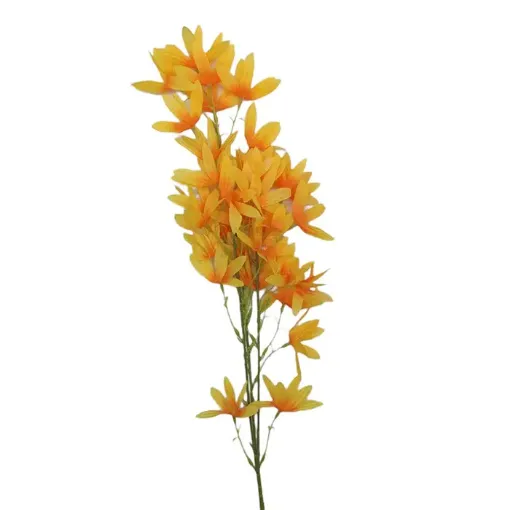 vara flores artificiales flor silvestre 97cms x32 flores color amarillo 0