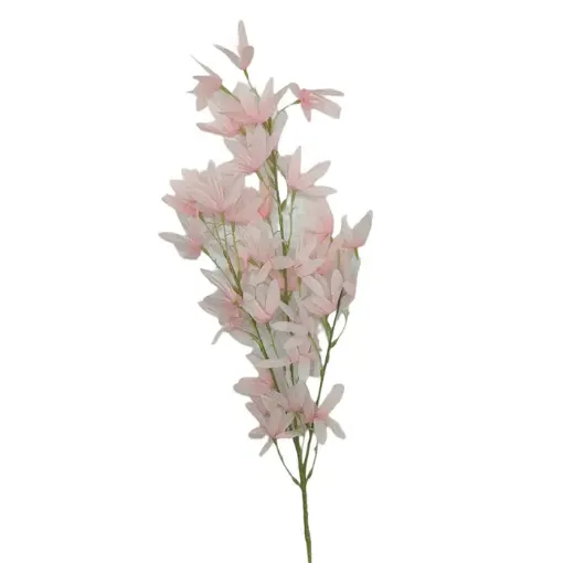 vara flores artificiales flor silvestre 97cms x32 flores color rosado 0