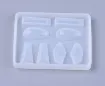 molde silicona para resina epoxi modelo joyas x8 formas lagrima rectangulo trapecio poligono 1