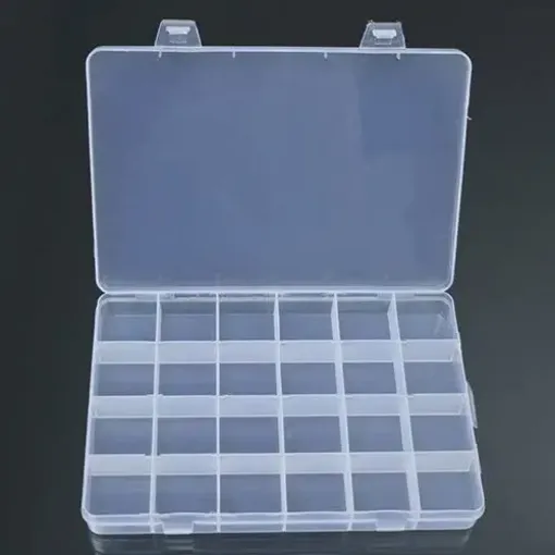 organizador contenedor plastico multifuncion 24 divisiones 19x13 5x2 2cms 0