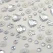 sticker piedras corporales autoadhesivo 3d nail art formas varias corazones cristal 1