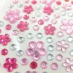sticker piedras flores circulos varios tamanos twinkle jewel seal rosados 1