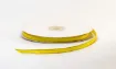cinta satinada borde metalizado ancho 1 4 6mms rollo 45mts color amarillo oro 0