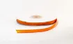 cinta satinada borde metalizado ancho 1 4 6mms rollo 45mts color naranja oro 0