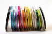 cinta satinada borde metalizado ancho 1 4 6mms rollo 45mts variedad colores 0