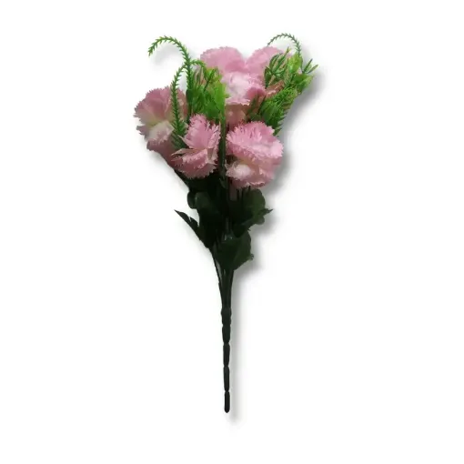 ramo mini claveles calaguala x7 flores 5cms a2437 30cms color rosado 0