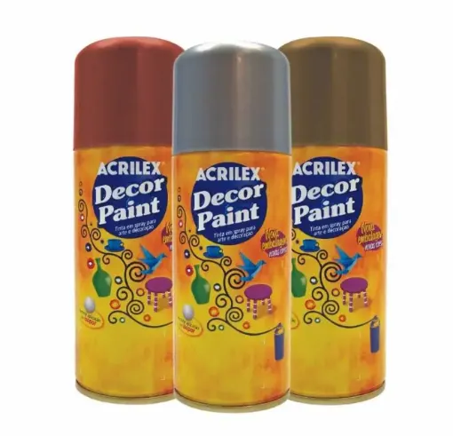 aerosol metalizado acrilex decor paint x114grs 150ml color oro 532 0