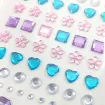 sticker piedras apliques facetados varias formas twinkle jewel seal cxm 013 colores varios 1