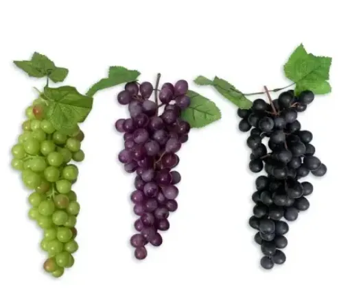 racimo uvas grandes 30cms color morado 0