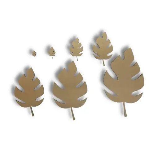 calado mdf t4 15cms serie botanica modelo hoja nro 6 0