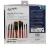 set 11 pinceles para acrilicos signature acrylic brush set mont marte practico estuche 1