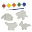 set para pintar 4 piezas yeso blister pinturas modelo dinosaurios 0
