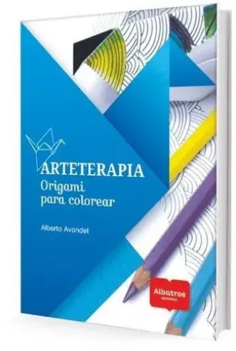 libro origami editorial albatros por alberto avondet 63 pags 17x24cms tapa arteterapia para colorear 0