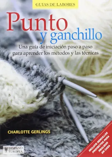 libro guia labores punto ganchillo editorial hispano europea 20x27cms 48pags 0