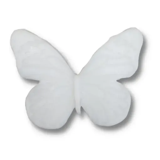 aplique porcelana flexible modelo mariposa grande 10 5x8cms set 2 unidades 0