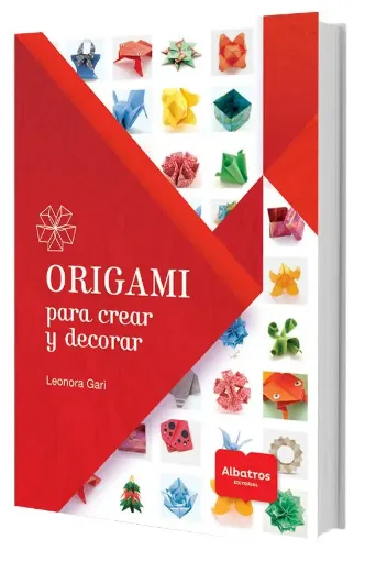 libro origami editorial albatros por leonora gadi 63 pags 17x24cms tapa para crear decorar 0